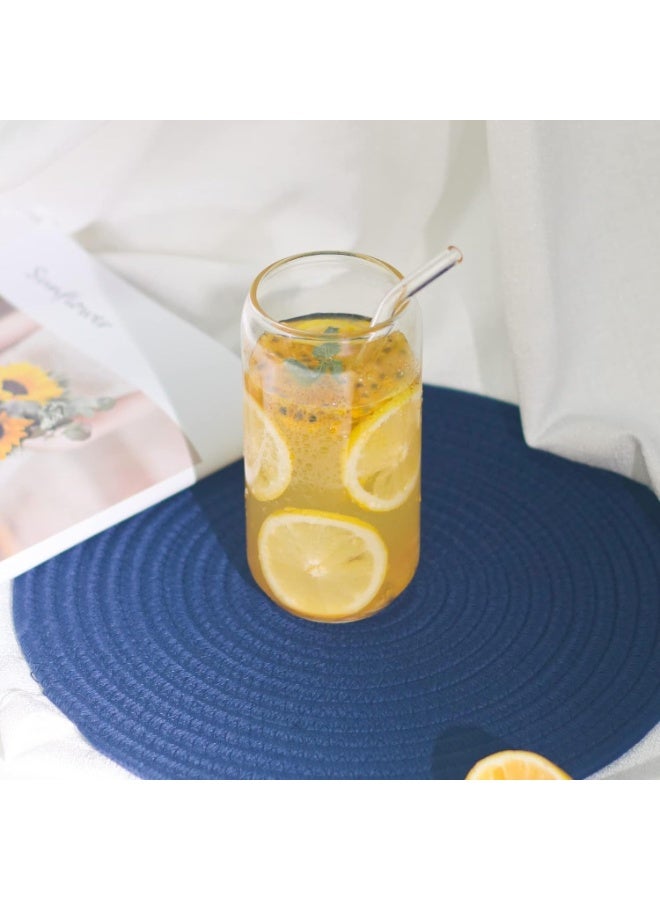 Happy Home Glass Cup with Lid and Straw 600ml  – Heat & Cold Resistant Borosilicate Glass, Leak-Proof Lid with Silicone Straw Cover, Transparent Elegant Tumbler for Smoothies, Coffee, Iced Drinks, Cocktails, Juice, Milk Tea, Home & Outdoor Use - Image 4